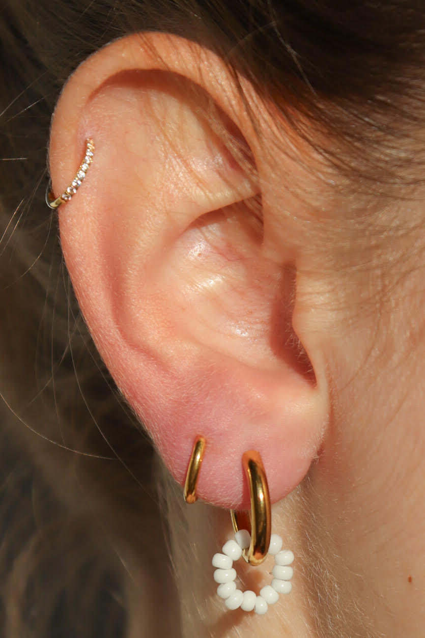 Boucles d'oreilles Anna / blanc