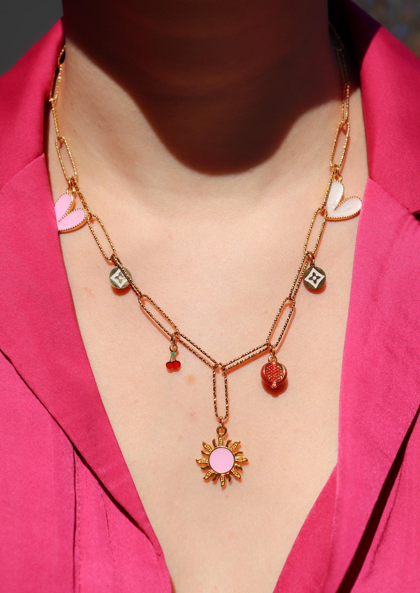 Collier breloques Laurine