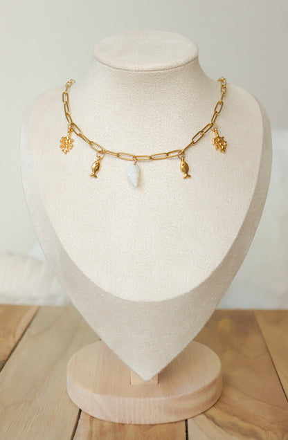 Collier breloques Ariel