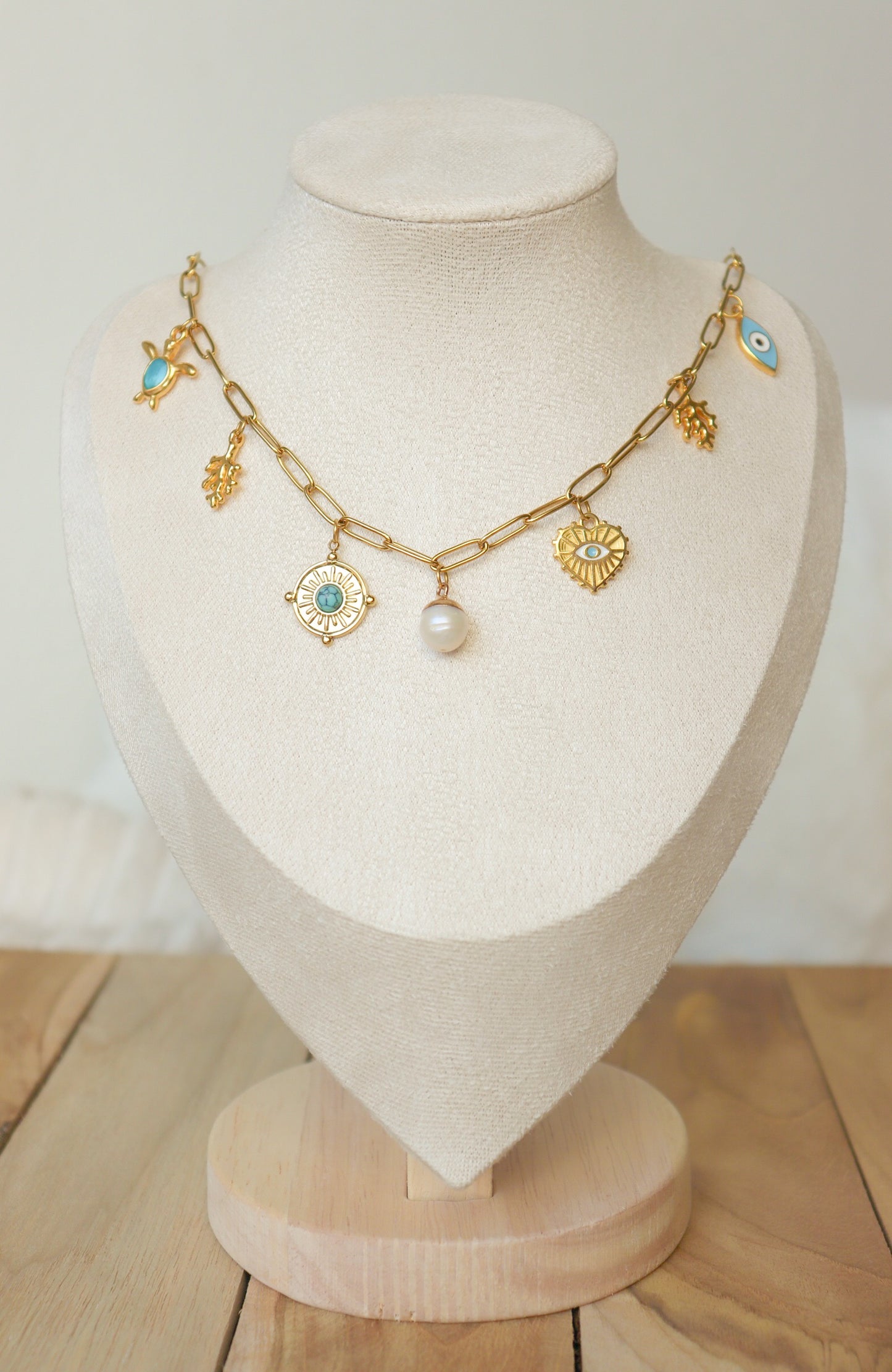 Collier breloques Océane