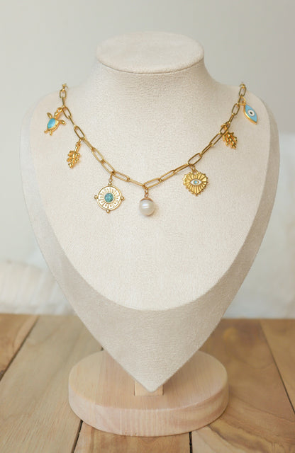 Collier breloques Océane