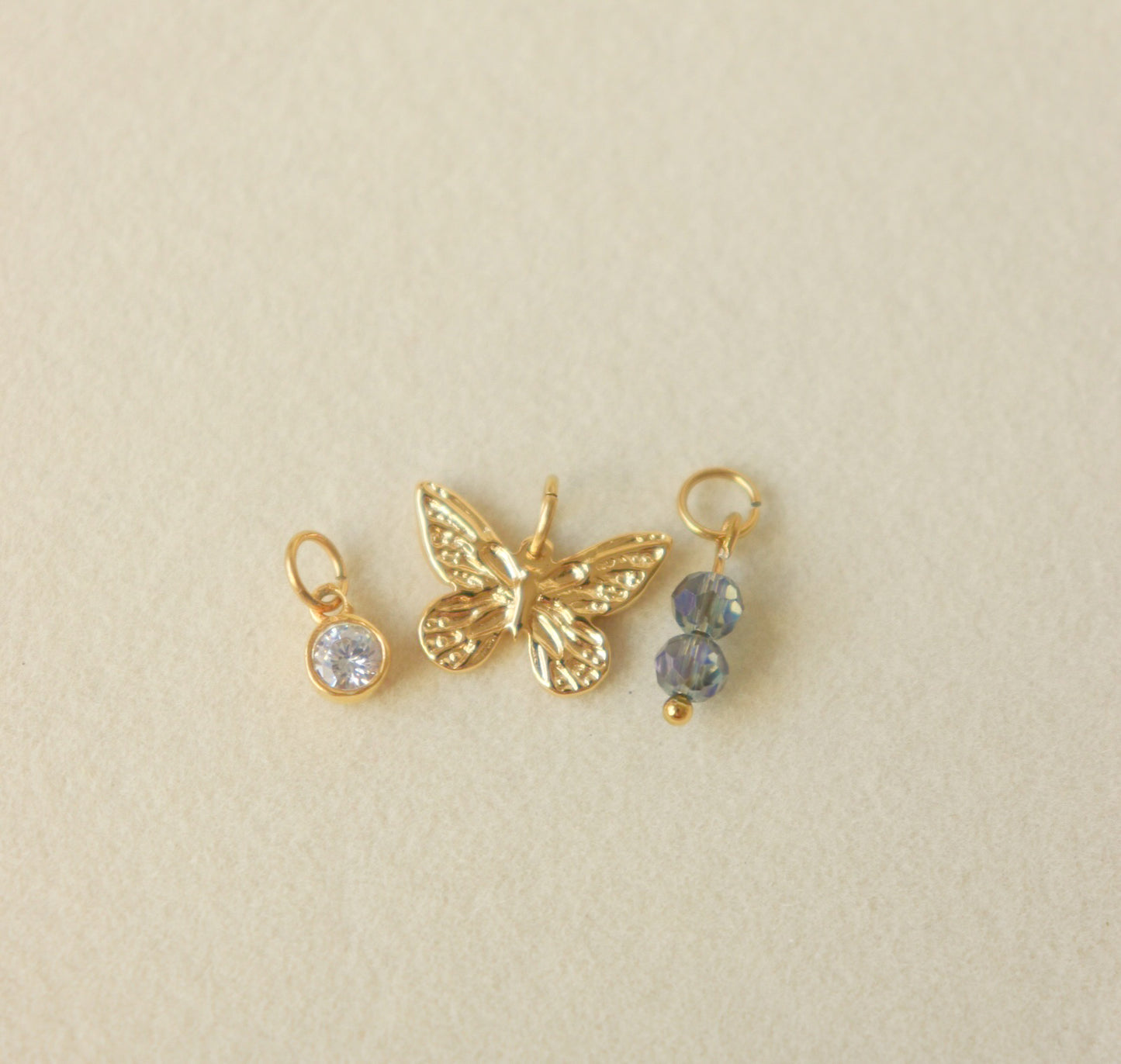 Collier breloques April / Bleu