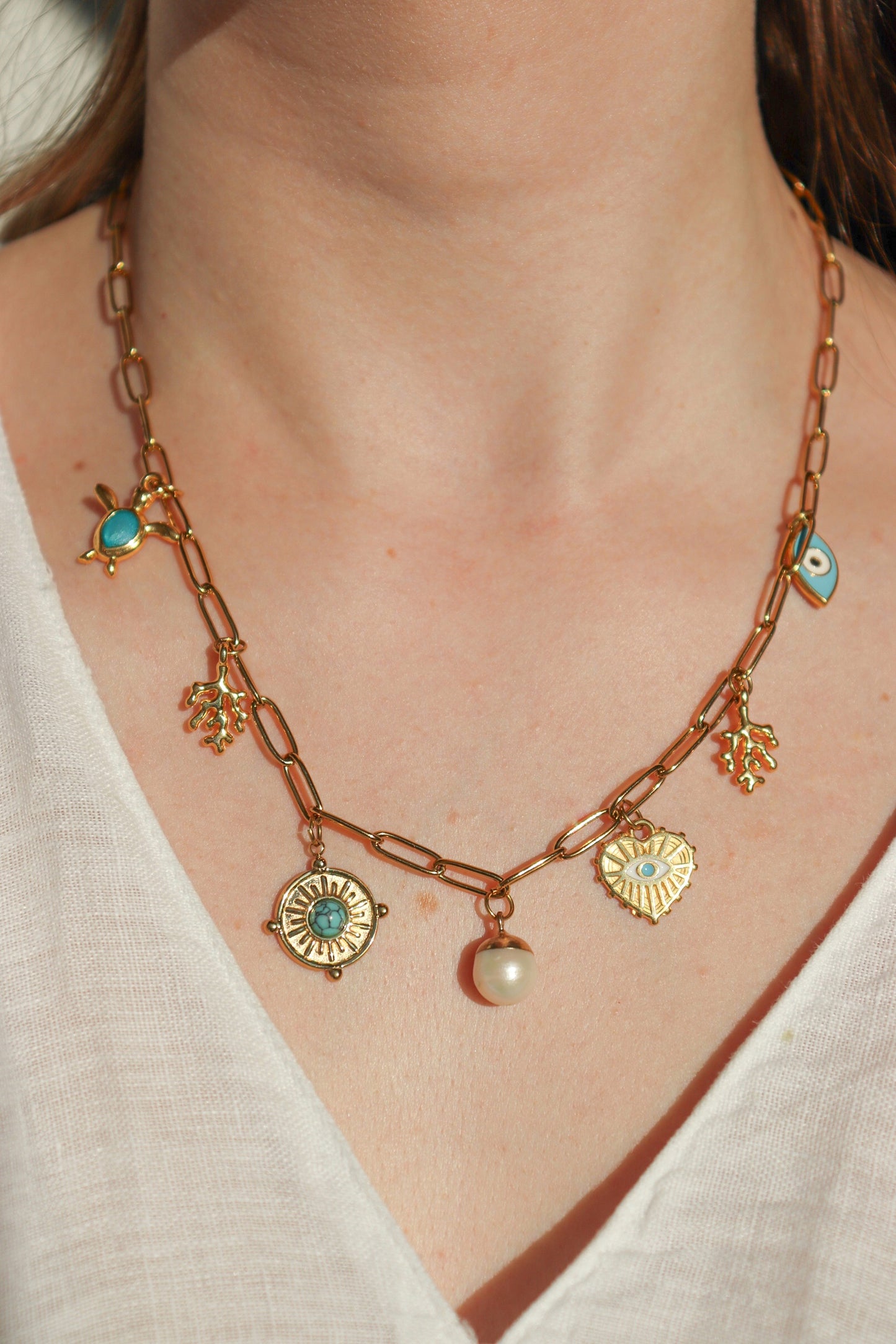 Collier breloques Océane