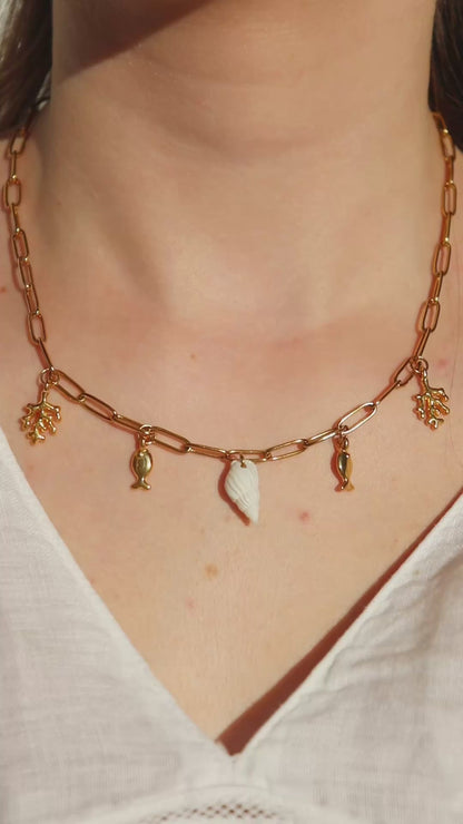 Collier breloques Ariel