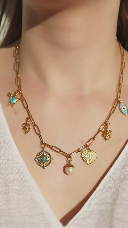 Collier breloques Océane