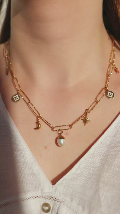 Collier breloques Selena