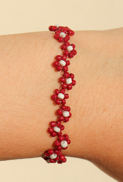 Bracelet Julie / bordeaux