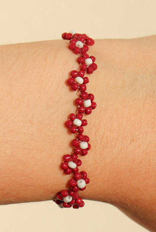 Bracelet Julie / bordeaux