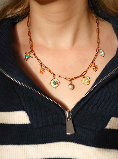 Collier breloques Océane