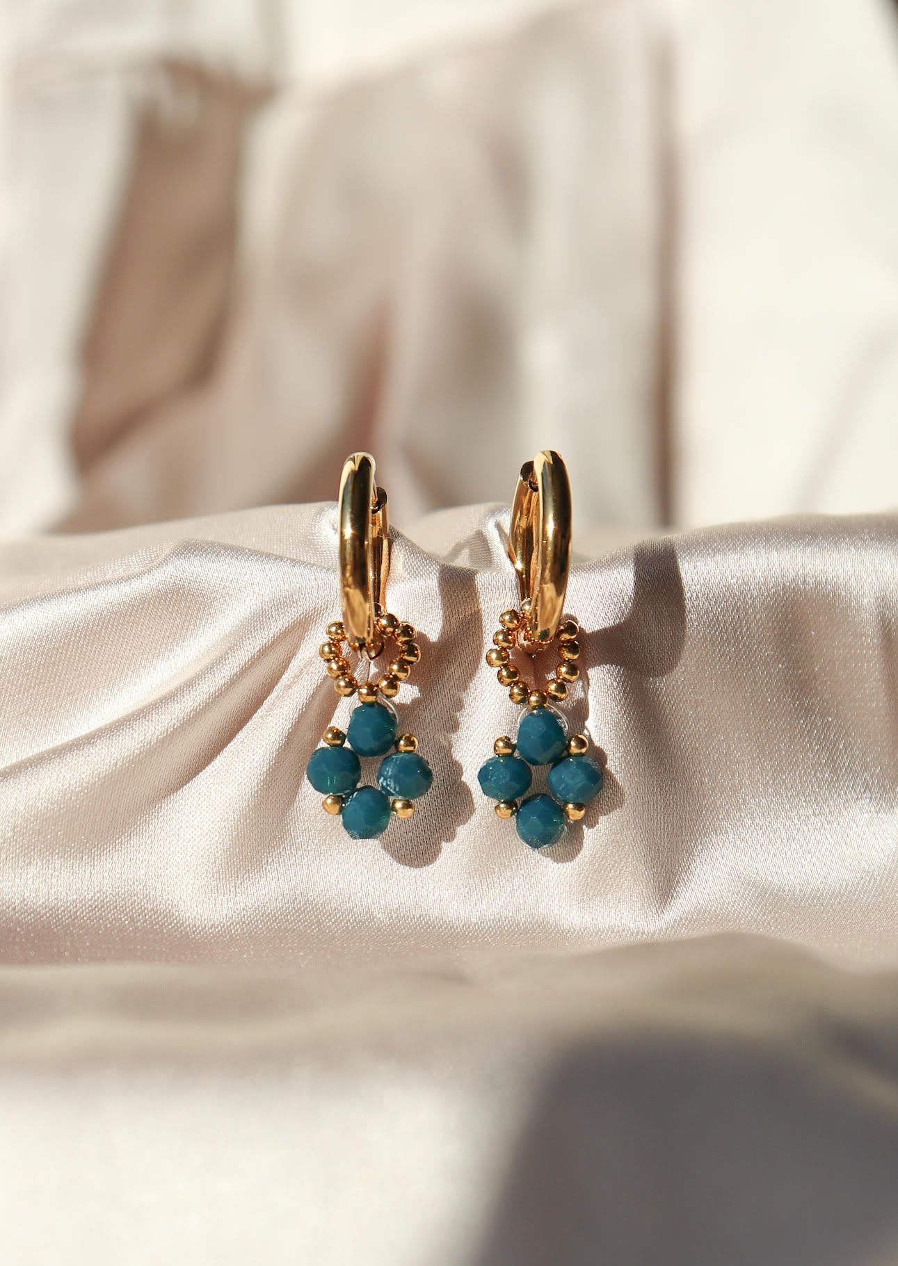 Boucles d'oreilles Royale / bleu marine