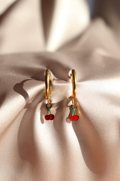 Boucles d'oreilles Cerise