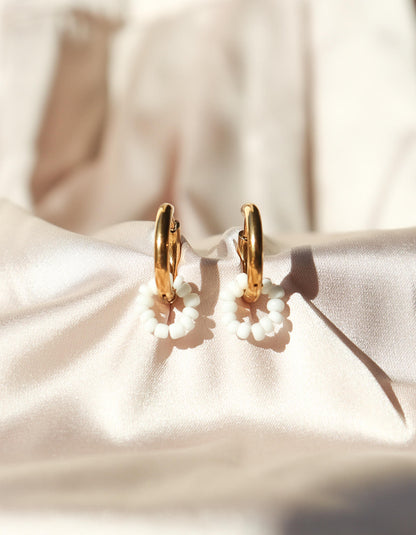 Boucles d'oreilles Anna / blanc